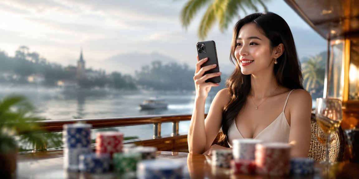 Người chơi đăng nhập d600 trên điện thoại tại quán cà phê Đà Lạt