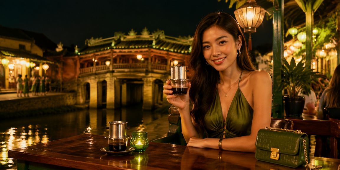 Người dùng tại Hội An thư giãn với cà phê và trò chơi trực tuyến trên điện thoại