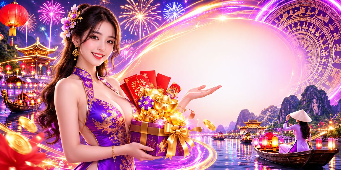 Phong bì đỏ thưởng và đèn neon biểu tượng may mắn tại Ninh Bình dành cho người chơi High Roller